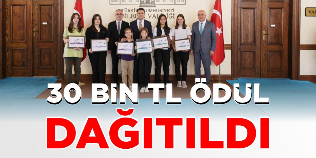 30 bin TL ödül dağıtıldı