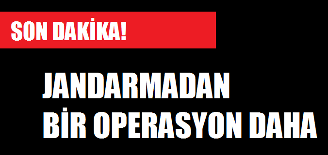 JANDARMADAN BAŞARILI OPERASYON