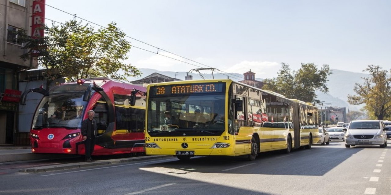 Bursa'da Bayramda Toplu Taşıma Ücretsiz Olacak