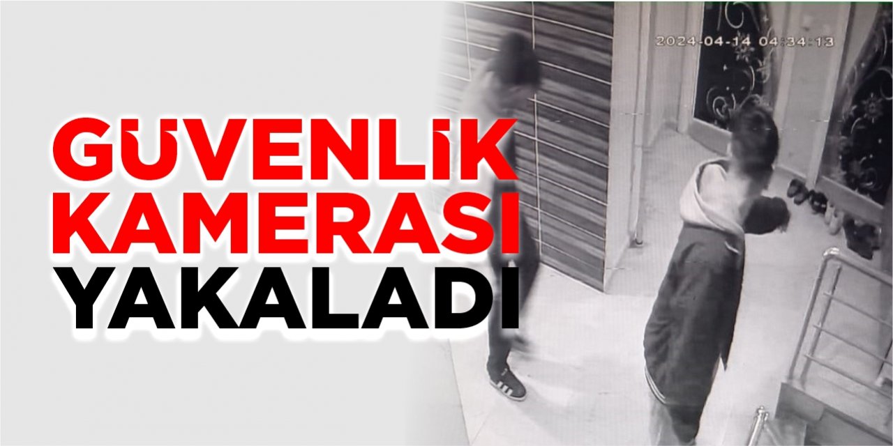 Güvenlik kamerası yakaladı!