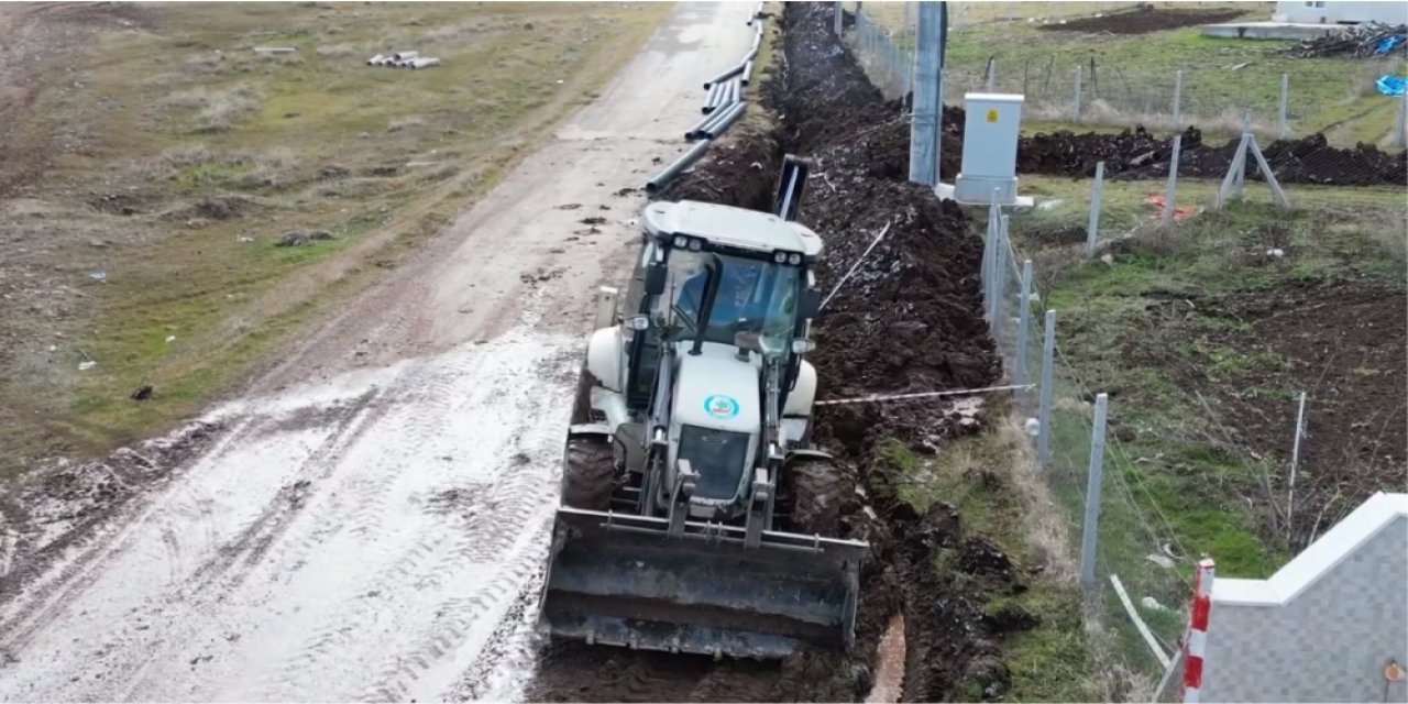 Köylerde altyapı çalışmaları devam ediyor