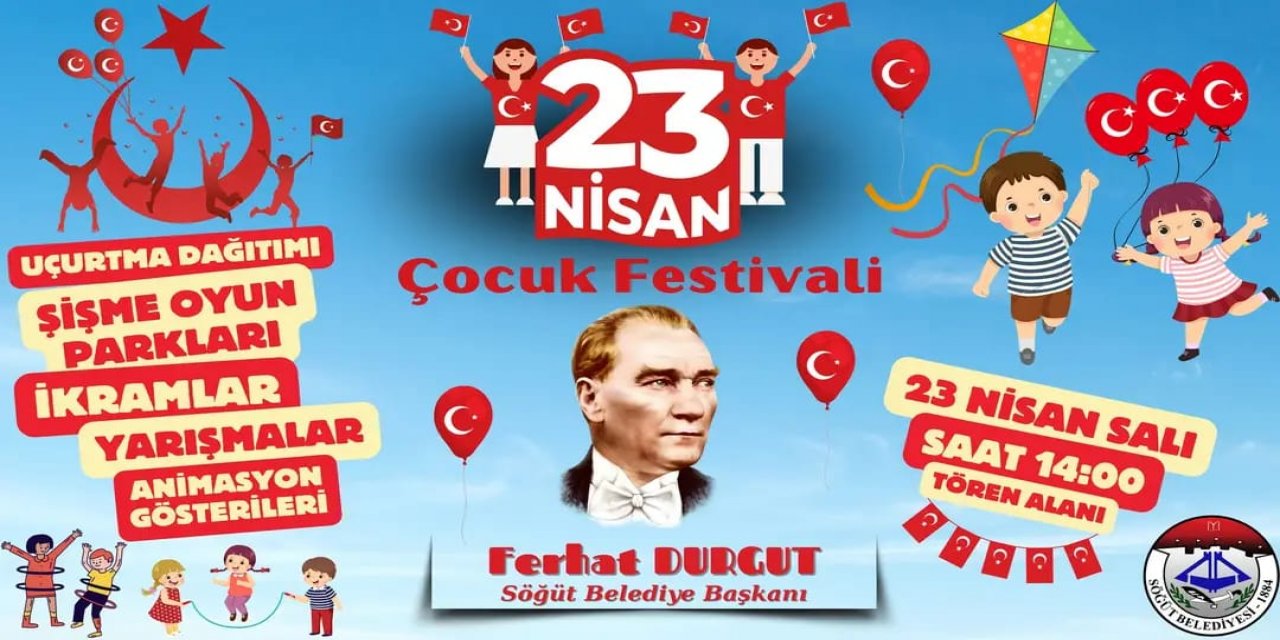 Söğüt'te 23 Nisan Çocuk Festivali