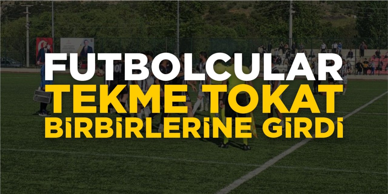 Futbolcular tekme tokat birbirine girdi!