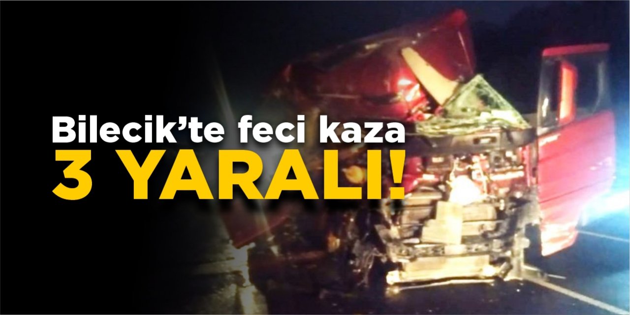 Bilecik'te feci kaza: 3 yaralı