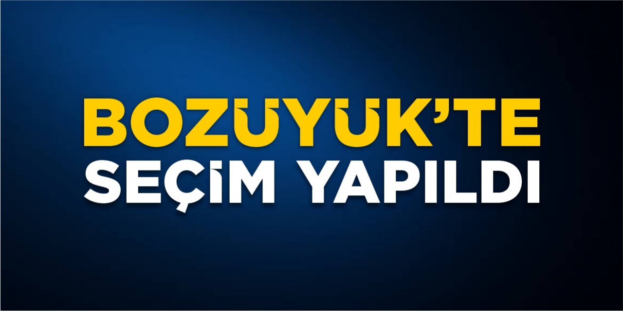 Bozüyük'te seçim yapıldı