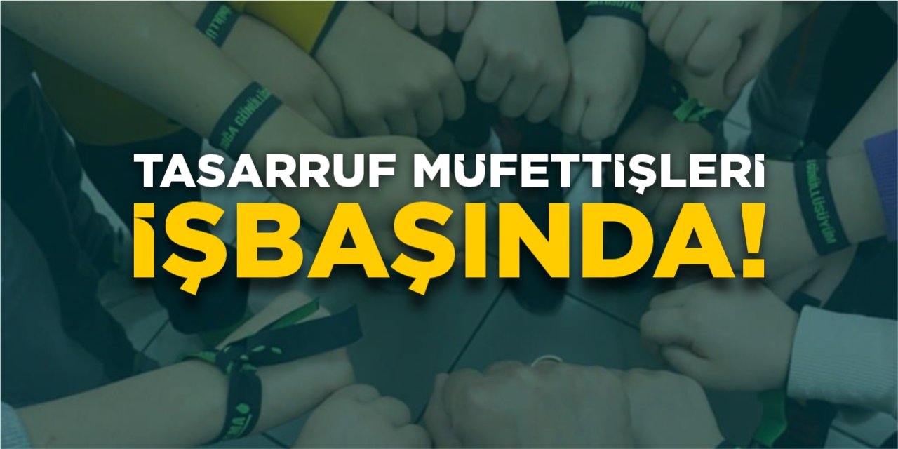 Tasarruf müfettişleri işbaşında!