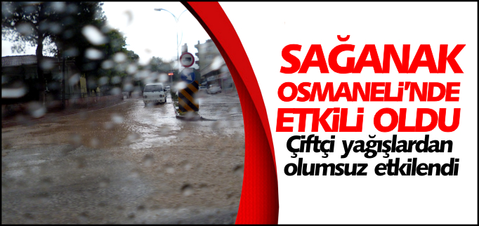SAĞANAK OSMANELİ’NDE ETKİLİ OLDU