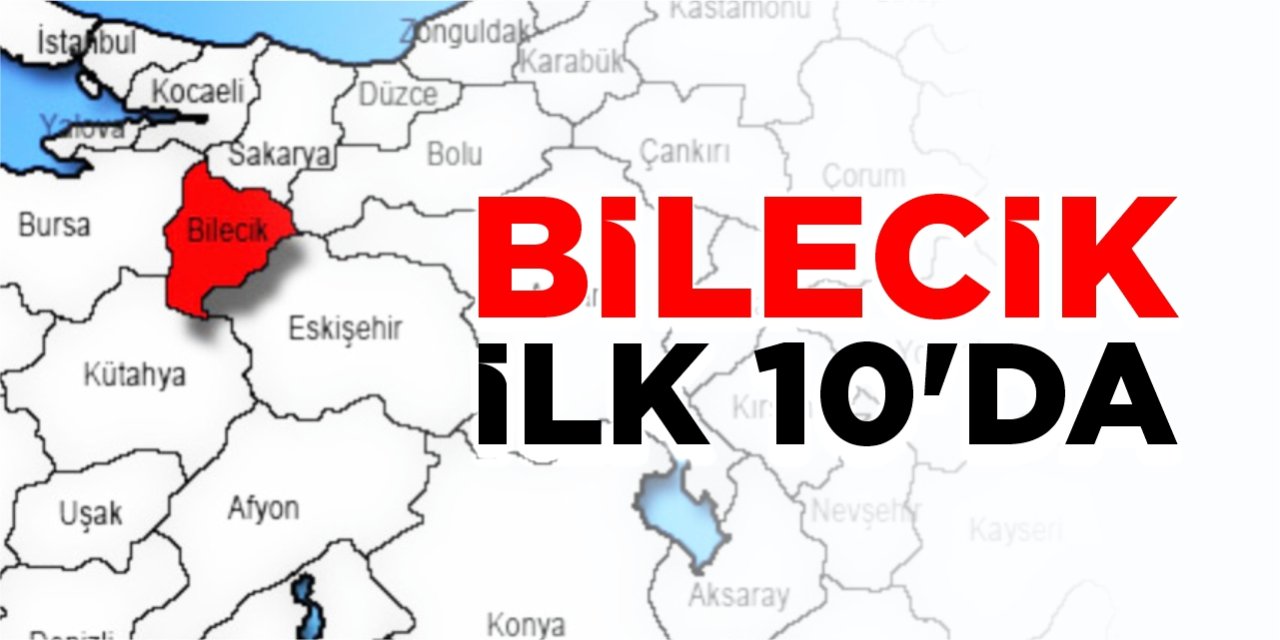 Bilecik ilk 10'da