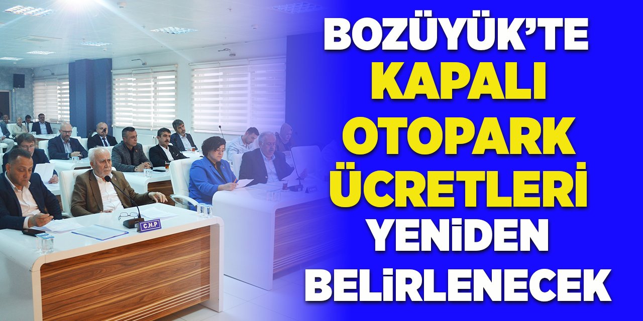 Bozüyük'te Kapalı Otopark Ücretleri Yeniden Belirlenecek