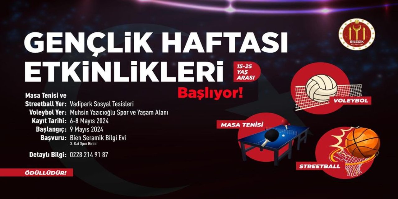 Gençlik Haftası Etkinlikleri Başlıyor