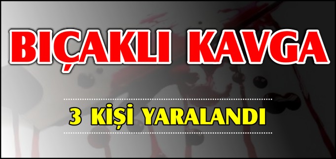 BIÇAKLI KAVGA: 3 KİŞİ YARALANDI