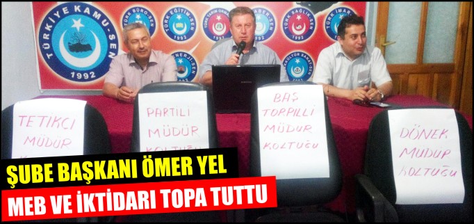 MEB VE İKTİDARI TOPA TUTTU