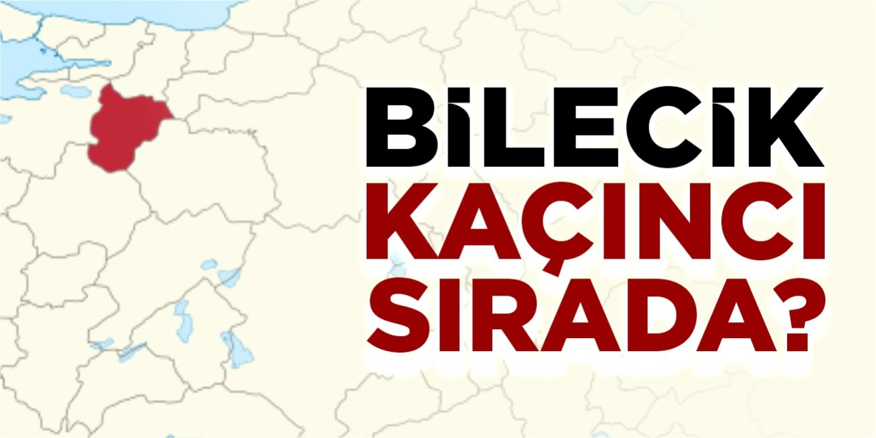 Bilecik kaçıncı sırada?