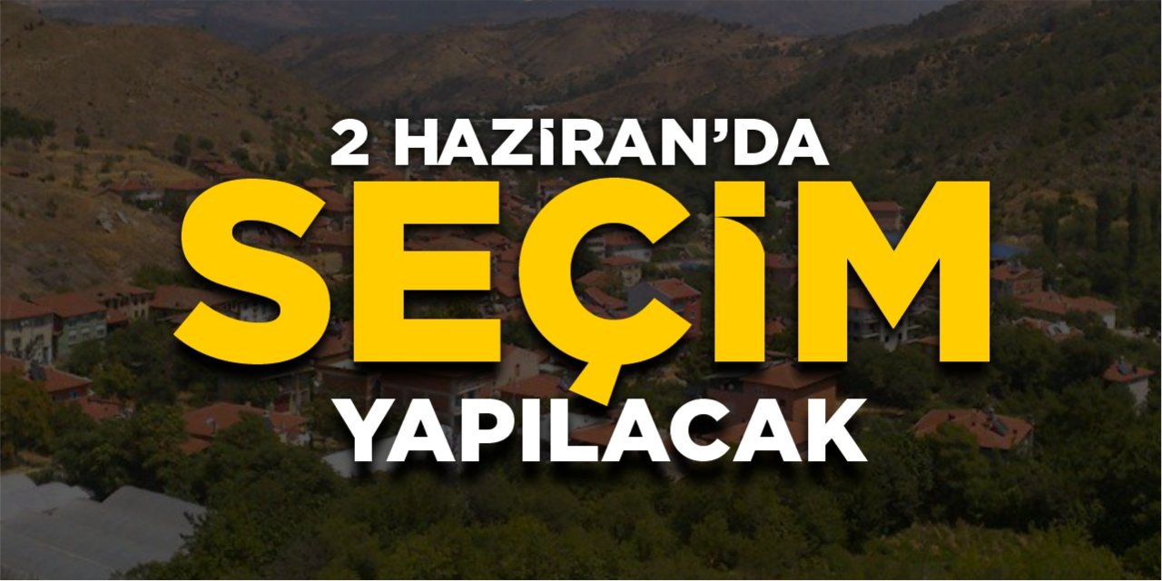 2 Haziran'da seçim yapılacak