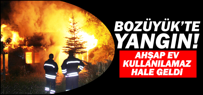 AHŞAP EV KULLANILAMAZ HALE GELDİ