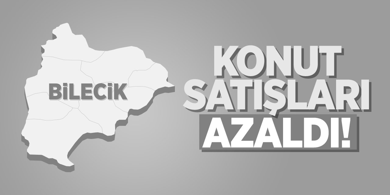 Bilecik'te konut satışları azaldı!