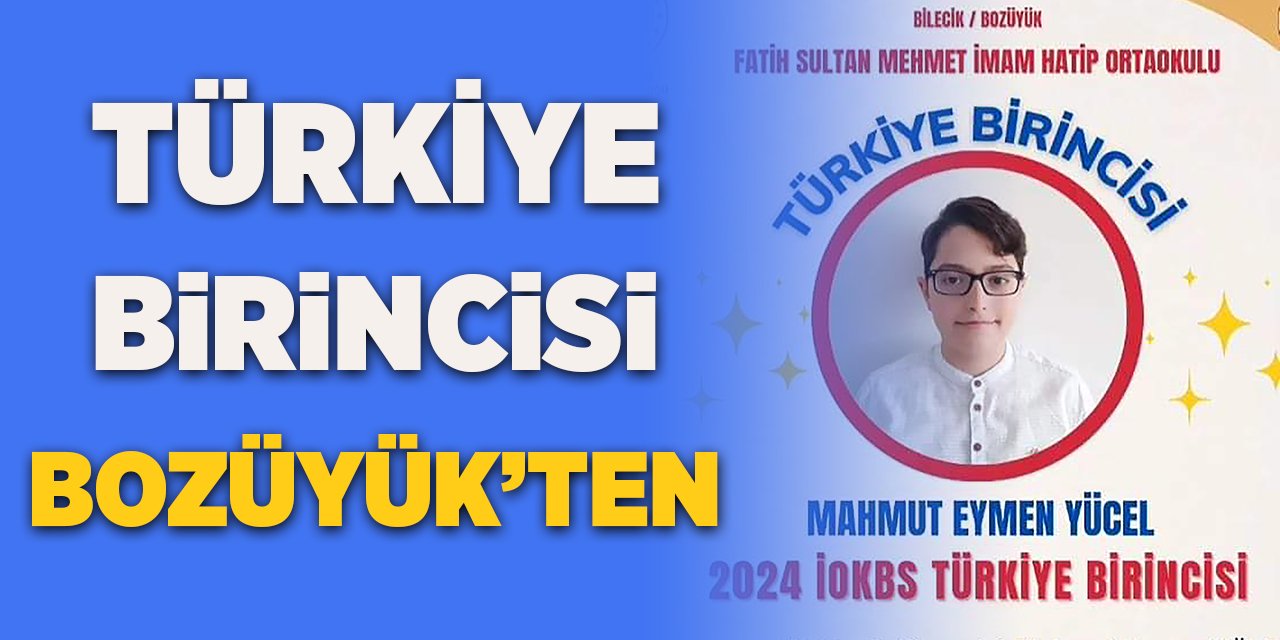 Türkiye Birincisi Bozüyük'ten