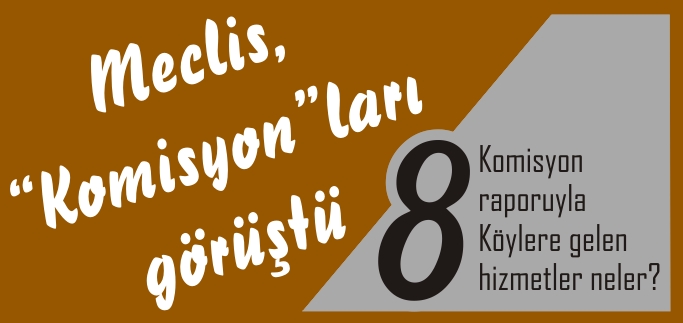 MECLİS, "KOMİSYON"LARI GÖRÜŞTÜ