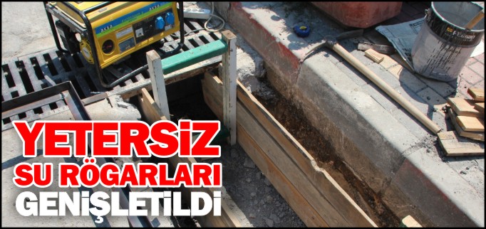 BİLECİK BELEDİYESİ YETERSİZ SU RÖGARLARINI GENİŞLETTİ