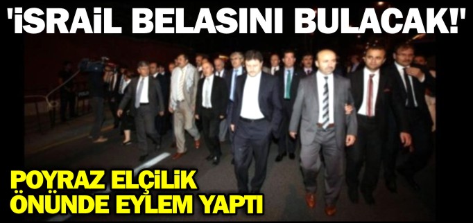 POYRAZ ELÇİLİK ÖNÜNDE EYLEM YAPTI