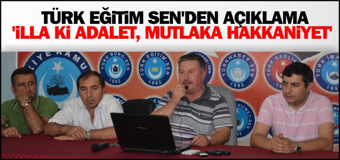 ’İLLA Kİ ADALET, MUTLAKA HAKKANİYET’