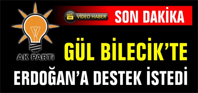 GÜL, ERDOĞA’NA DESTEK İSTEDİ