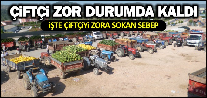 ÇİFTÇİ ZOR DURUMDA KALDI