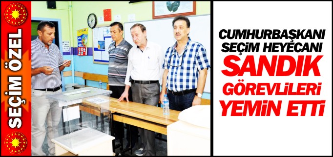 SANDIK GÖREVLİLERİ YEMİN ETTİ
