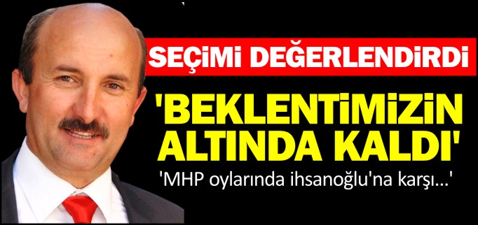’BEKLENTİMİZİN ALTINDA KALDI’
