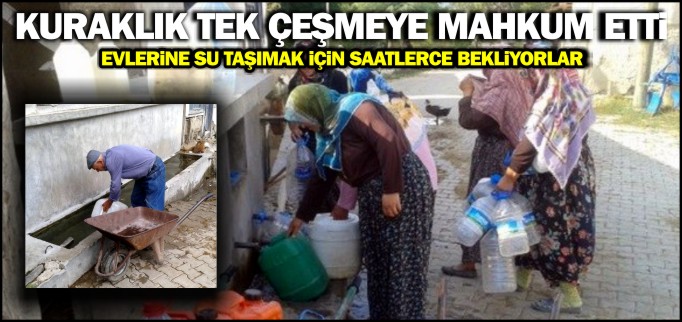 KURAKLIK TEK ÇEŞMEYE MAHKUM ETTİ