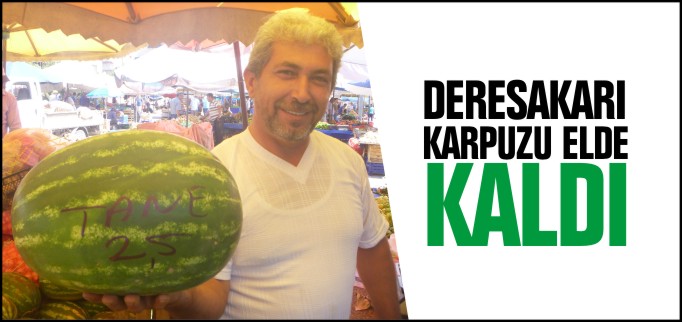 DERESAKARI KARPUZU ELDE KALDI