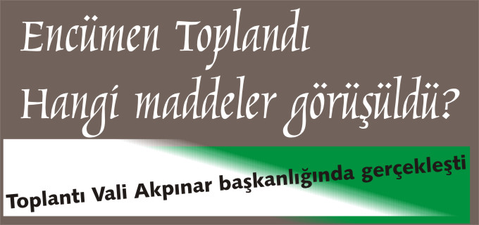 BİLECİK’TE İL ENCÜMEN TOPLANTISI YAPILDI