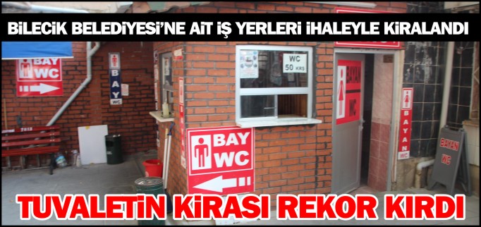 TUVALETİN KİRASI REKOR KIRDI