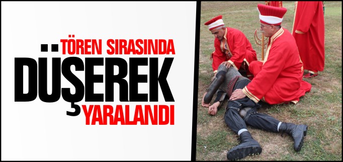 TÖREN SIRASINDA DÜŞEREK YARALANDI