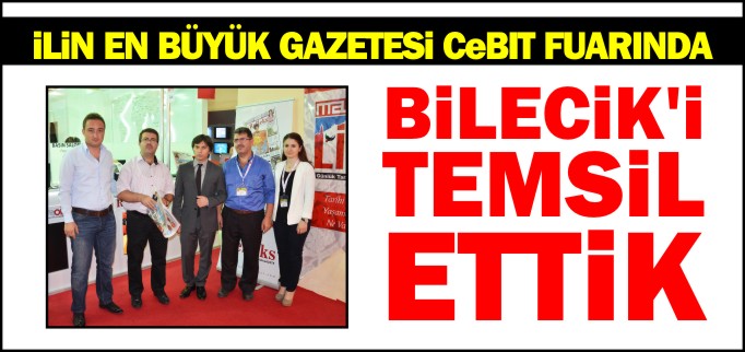İLİN EN BÜYÜK GAZETESİ CeBIT FUARINDA