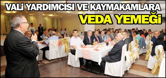 VALİ YARDIMCISI VE KAYMAKAMLARA VEDA YEMEĞİ