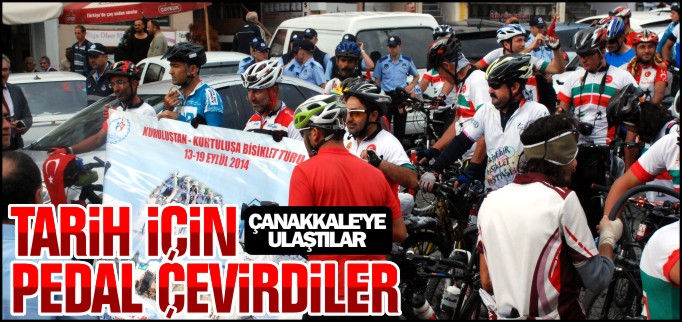 TARİH İÇİN PEDAL ÇEVİRDİLER