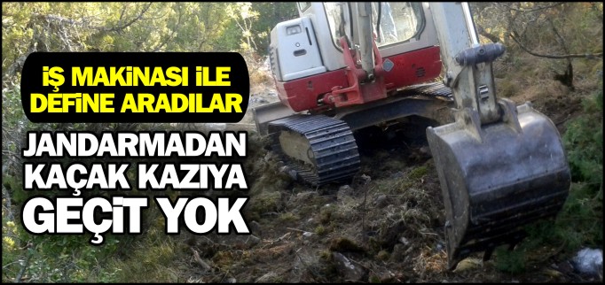 JANDARMADAN KAÇAK KAZIYA GEÇİT YOK