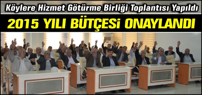 2015 YILI BÜTÇESİ ONAYLANDI