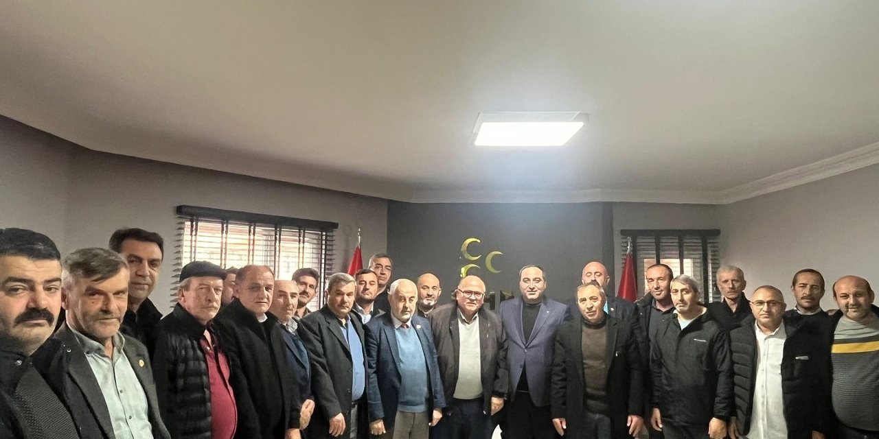 Muhtarlardan MHP İl Başkanlığına Ziyaret