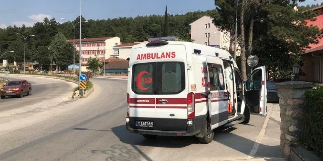 Motosiklet devrildi