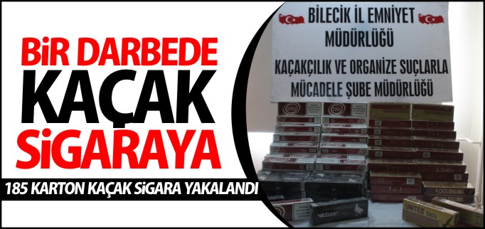 185 KARTON KAÇAK SİGARA ELE GEÇİRİLDİ