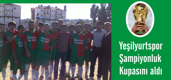 YEŞİLYURTSPOR ŞAMPİYONLUK KUPASINI ALDI