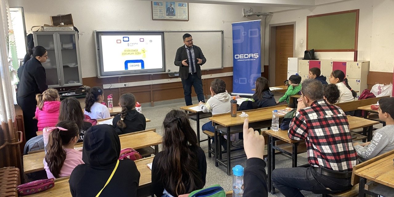 OEDAŞ ilkokul öğrencilerine enerji tasarrufunu anlattı