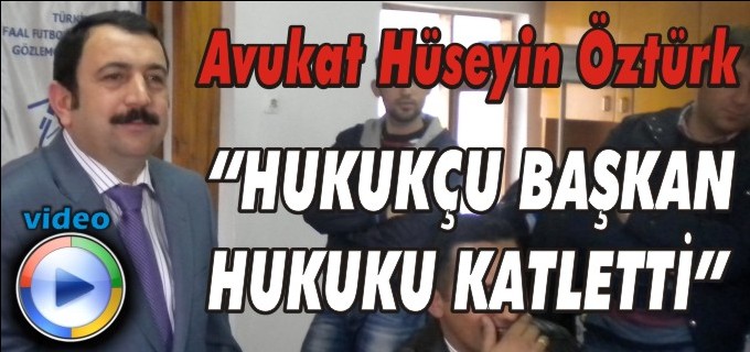 HUKUKÇU BAŞKAN HUKUKU KATLETTİ