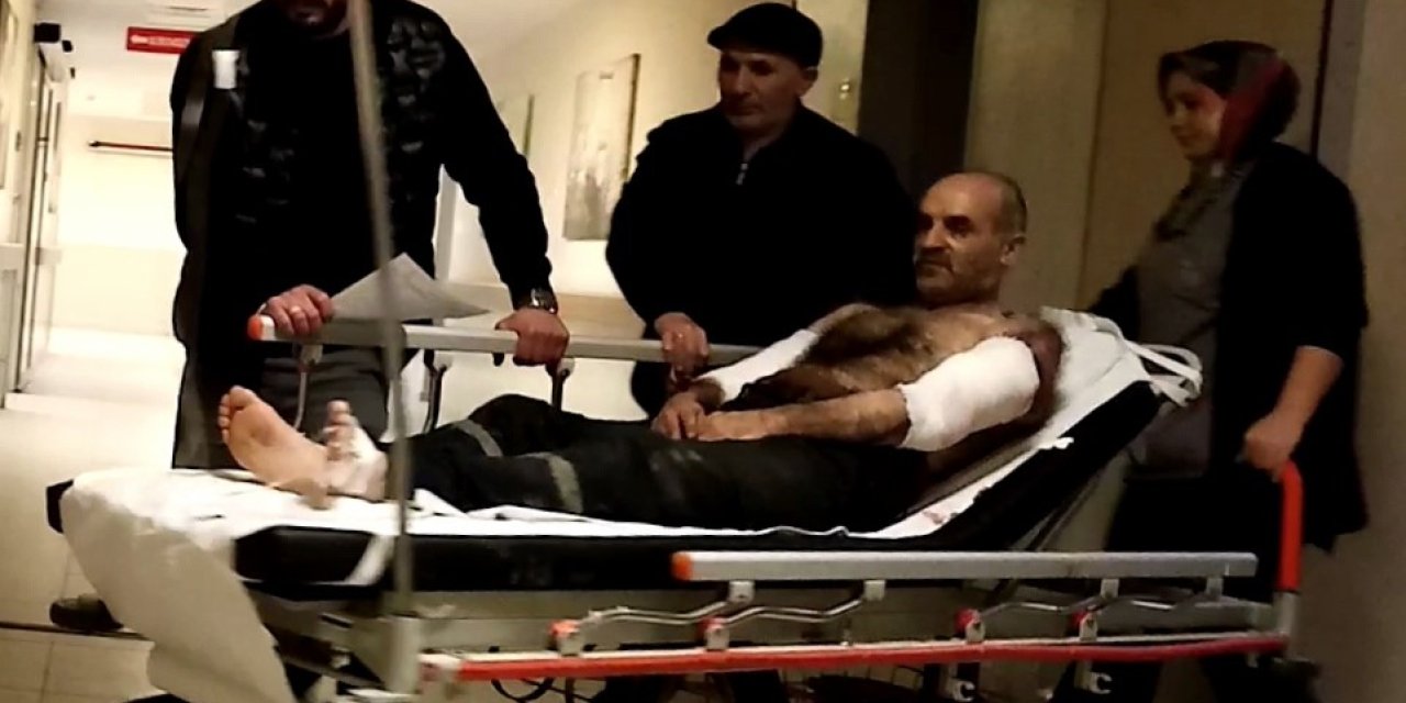 Kollarını Ağaç Soyma Makinesine Kaptıran İşçi Yaralandı