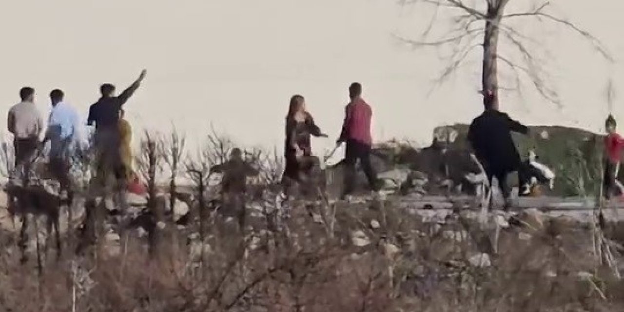 2 Aile Arasında Kavga Çıktı, Taşlar, Sopalar Havada Uçuştu