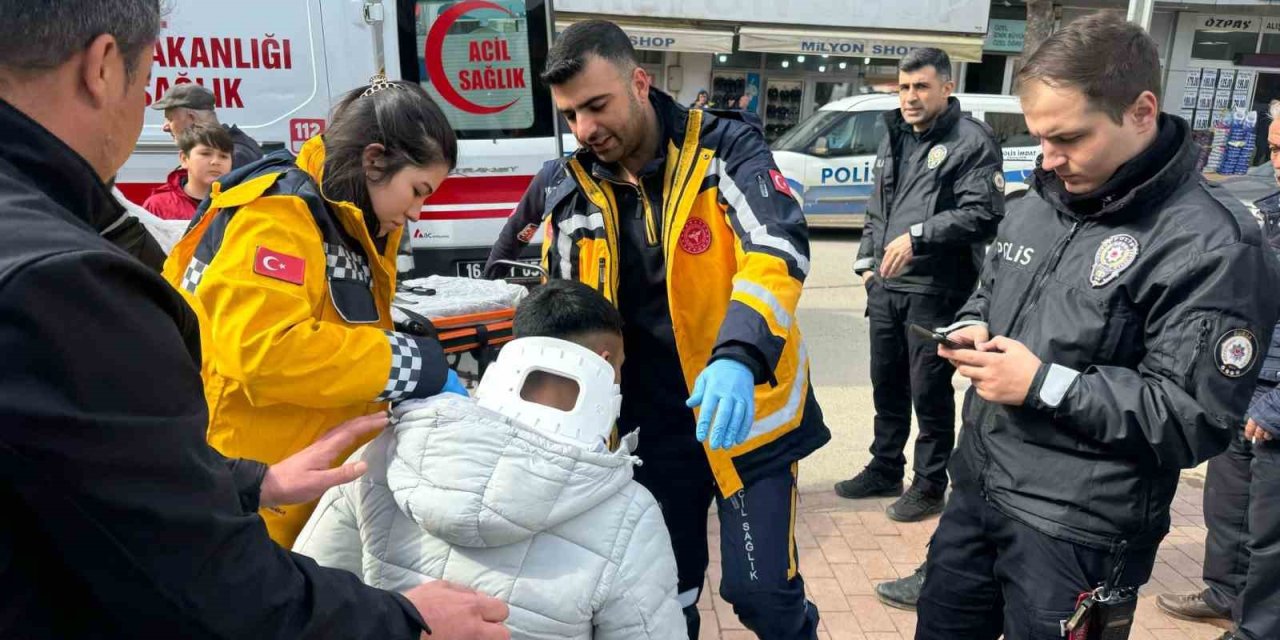 İznik’te Otomobille Çarpışan Motosikletli Yaralandı