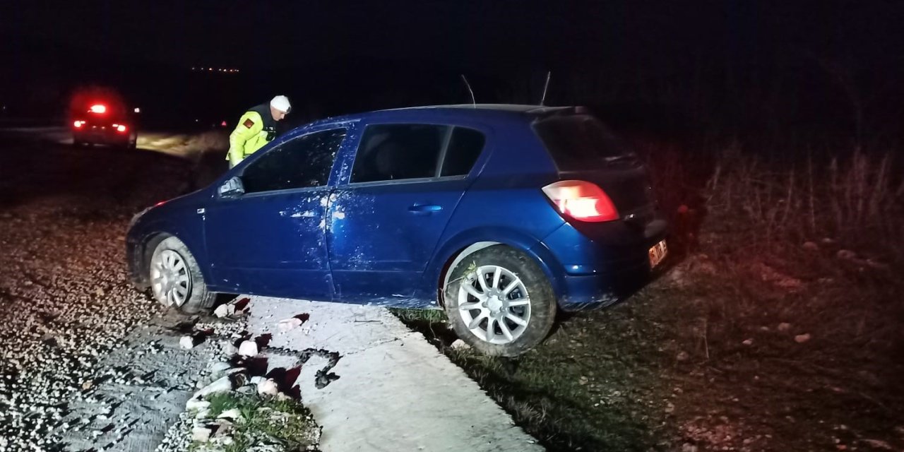 Takla Atan Otomobilin Sürücüsü Yaralandı
