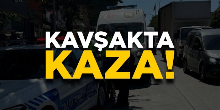 Kavşakta trafik kazası:1 yaralı